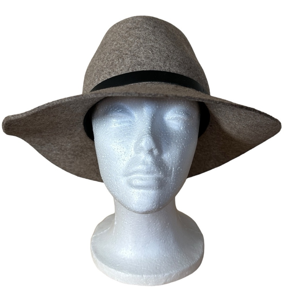 Rag & Bone Womens Floppy Brim Fedora Sz S Felted Wool Leather Band Boho Blogger - Picture 10 of 10